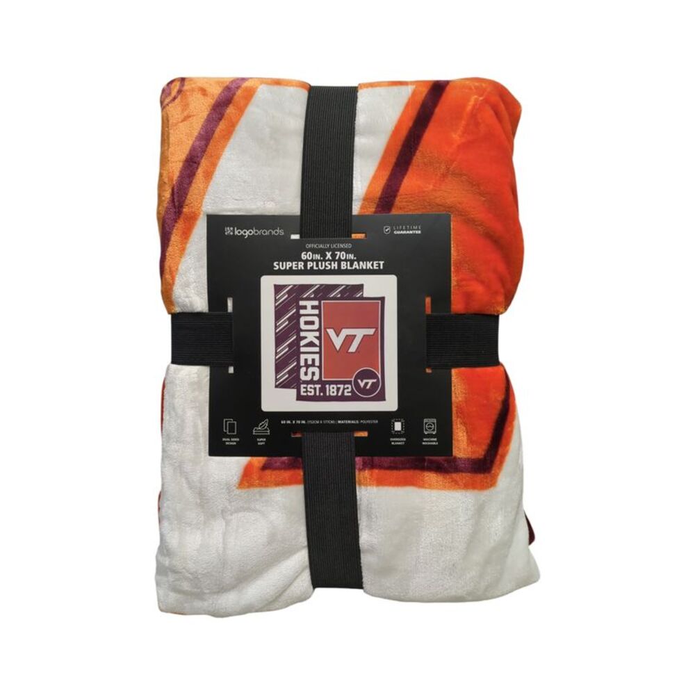 Virginia Tech Hokie - Logo Brands NCAA Officially Licensed 60in. x 70in. Super P